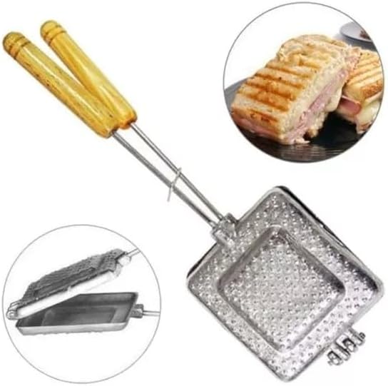 Kit 2 Sanduicheira Torradeira Pão Forma Francês Aluminio(Baurutex) - Imagem 5