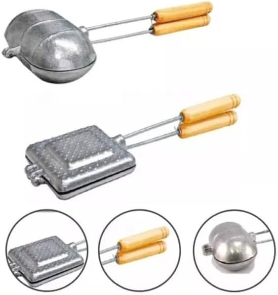 Kit 2 Sanduicheira Torradeira Pão Forma Francês Aluminio(Baurutex) - Imagem 4