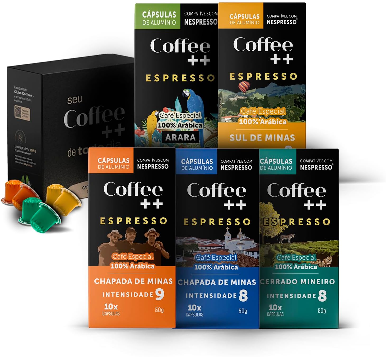 Kit de Cápsulas de Café Coffee Mais, compatível com Nespresso, contém 50 cápsulas - Imagem 2