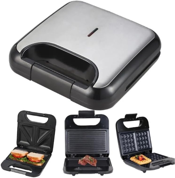 Máquina de sanduíches 3 em 1 com ferro para waffles 110V e 220V(220v) - Imagem 2