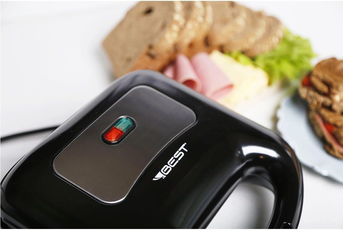 Sanduicheira Mini Grill Antiaderente Best 750W Preta 220v - Imagem 4