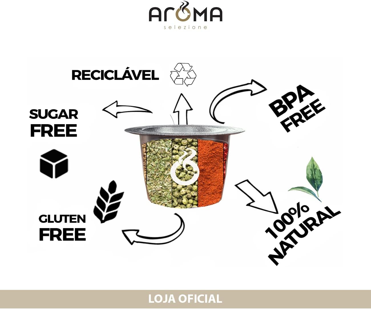 Aroma Selezione Cápsulas De Café Aroma Espresso Crema Compatível Com Nespresso Contém 10 Cápsulas - Imagem 5