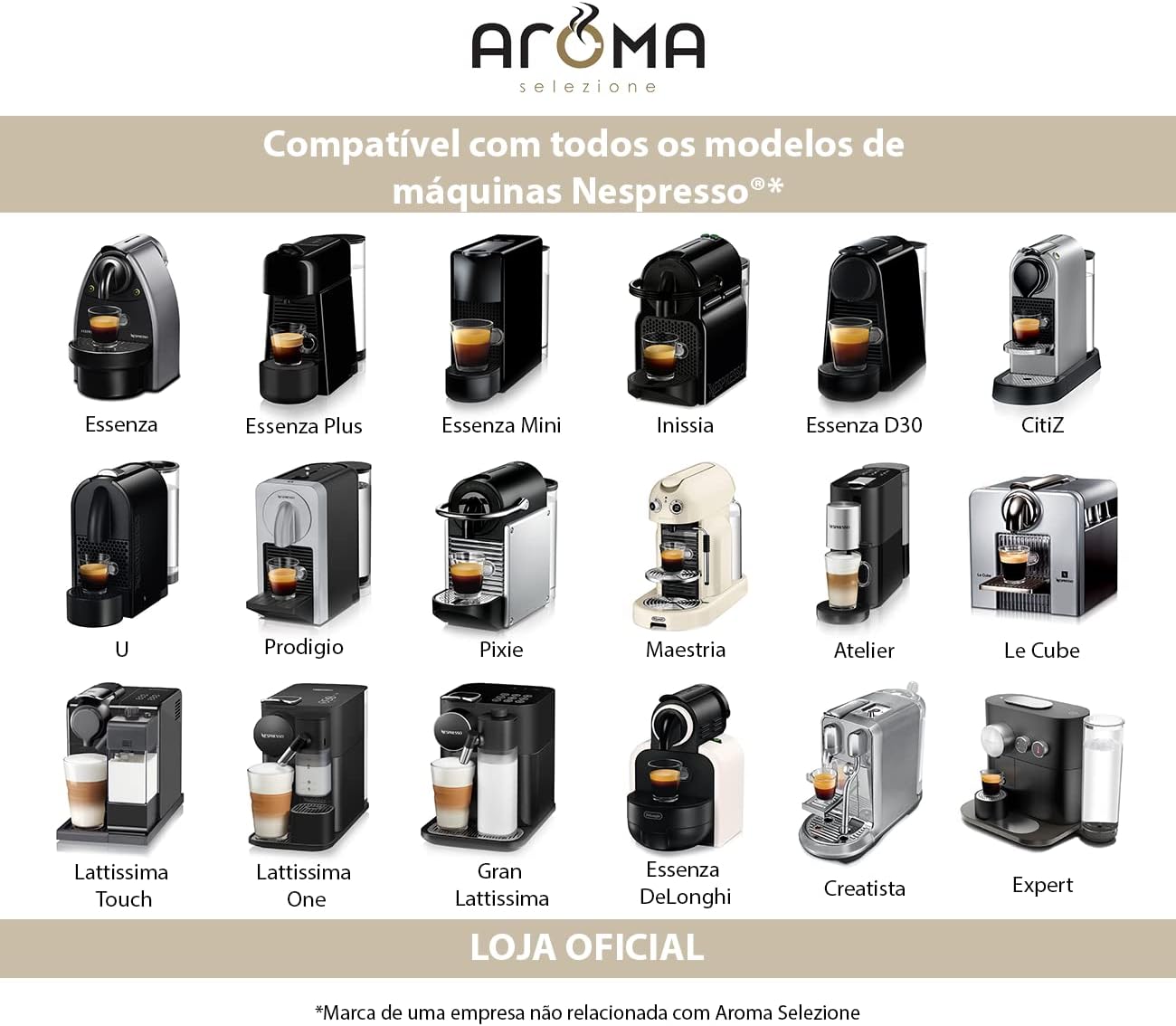 Aroma Selezione Cápsulas De Café Aroma Espresso Crema Compatível Com Nespresso Contém 10 Cápsulas - Imagem 8