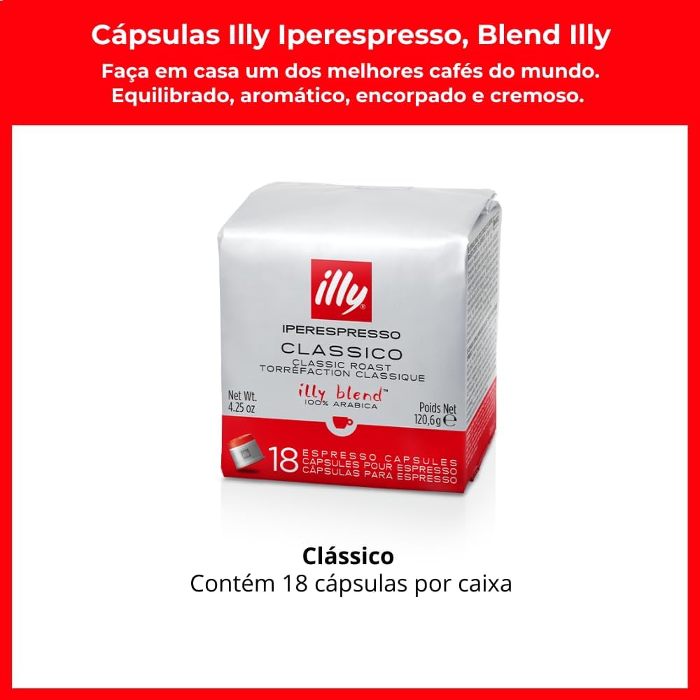 54 Cápsulas Illy Iperespresso, Café Illy Blend, Clássico - Imagem 4