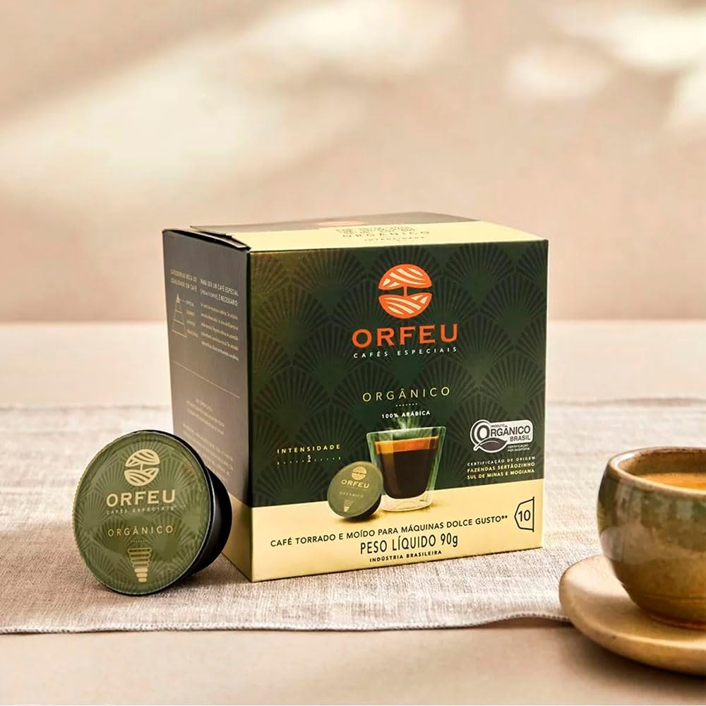 30 Cápsulas Dolce Gusto Café Premium Orfeu Orgânico - Imagem 4